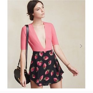 Reformation Luciana Deep-V Bodysuit